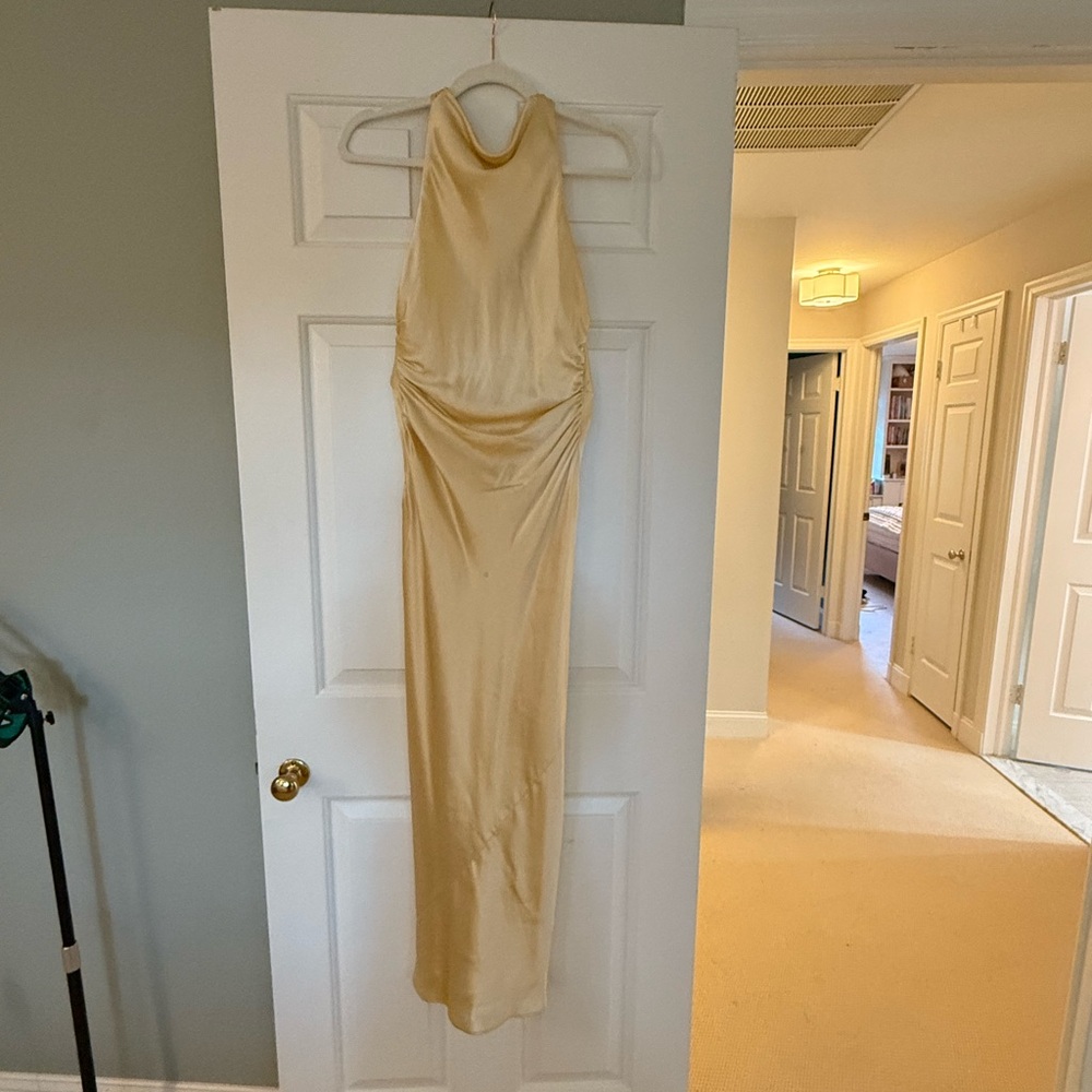 Elegant butter yellow Reformation Dress